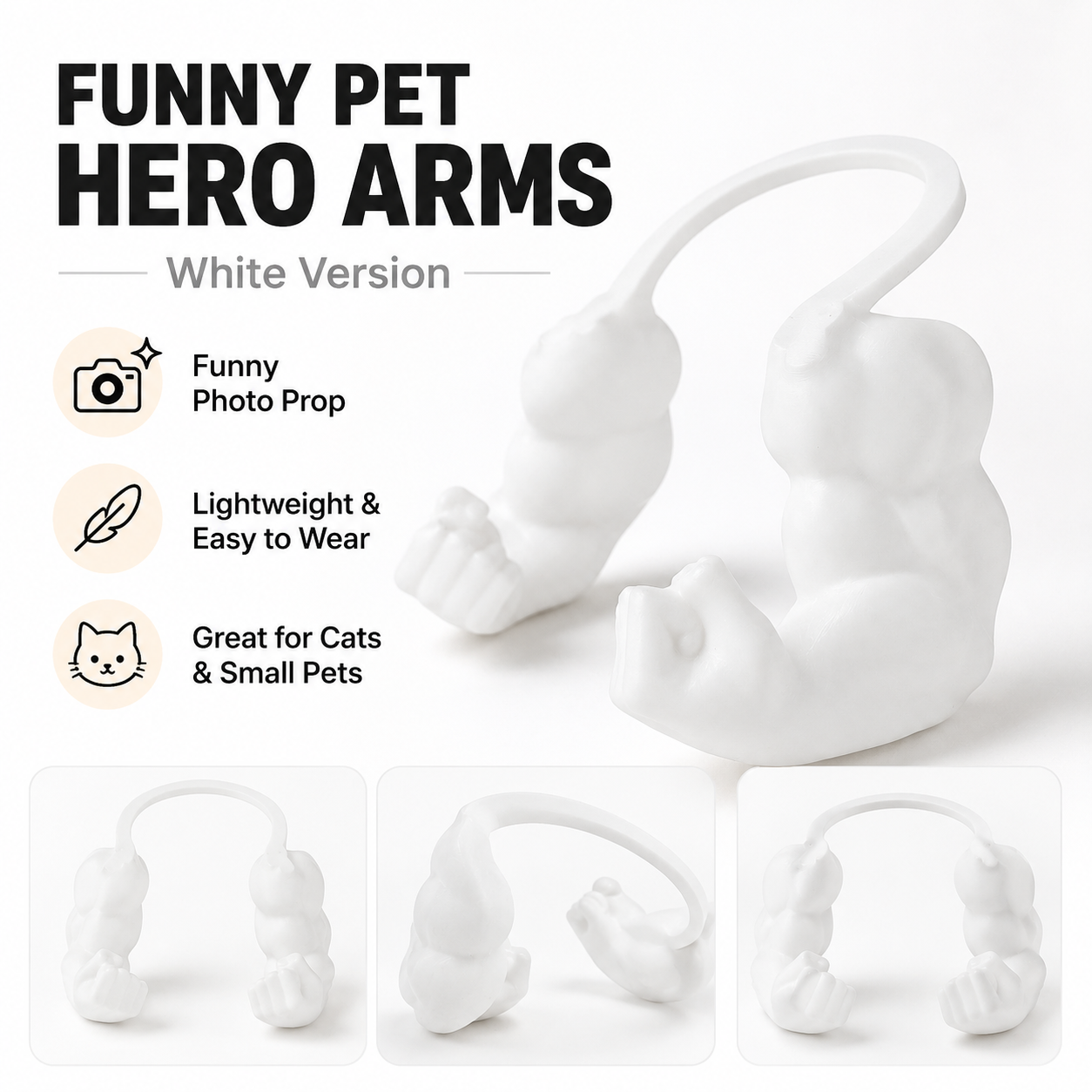Funny Hulk-Inspired Pet Muscle Arms Costume Toy 🐾💪