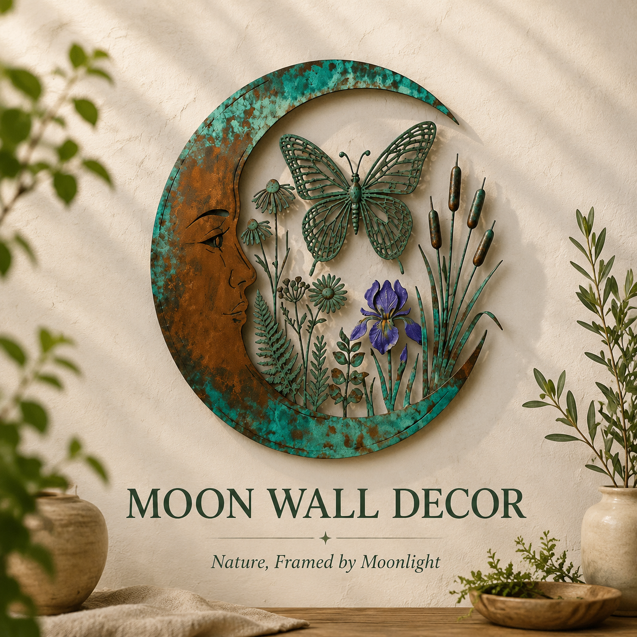 Dragonfly Moon Wall Decor