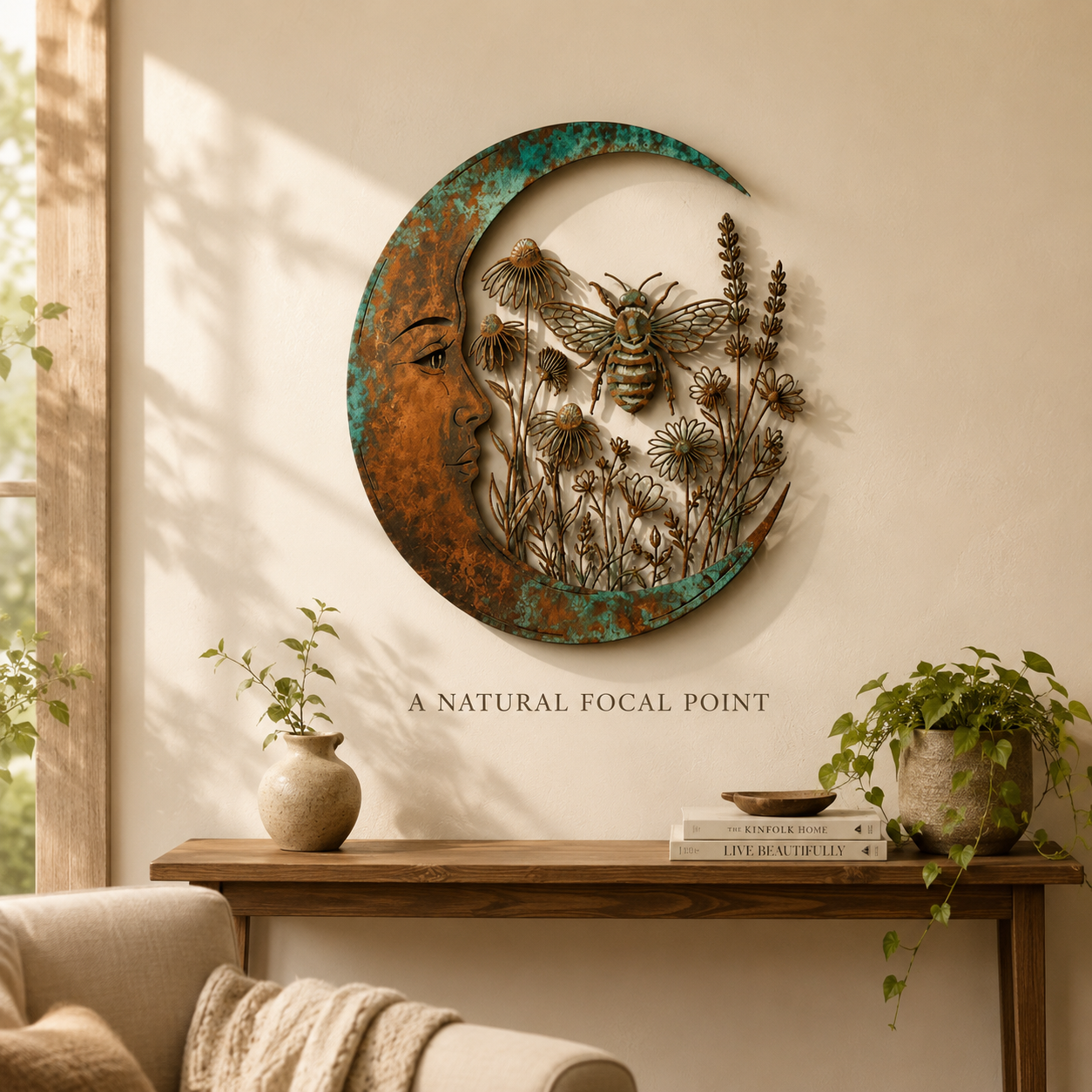 Dragonfly Moon Wall Decor