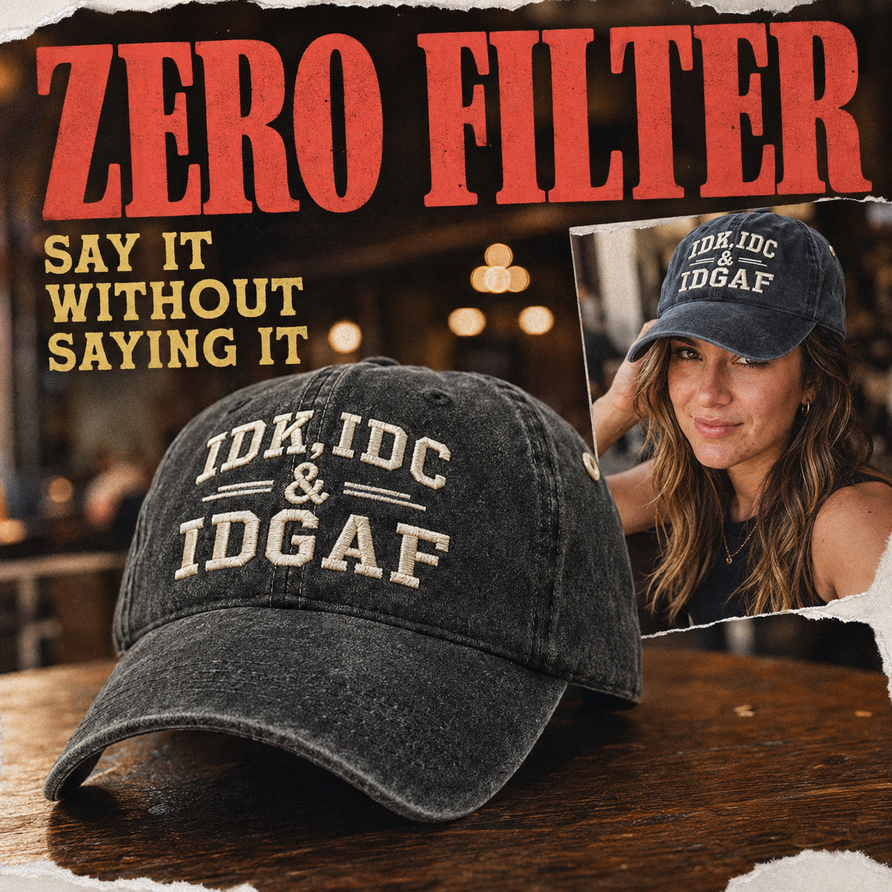 Sfrcord® Zero‑Filter So What Cap