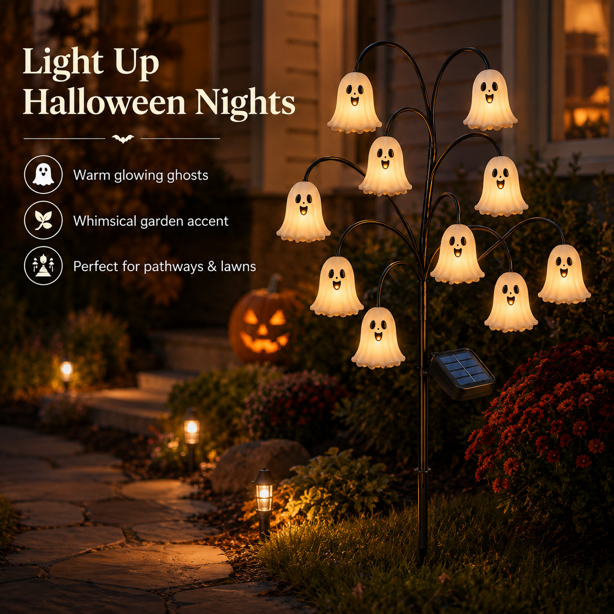 🎃 Solar Halloween Hanging Garden Lights