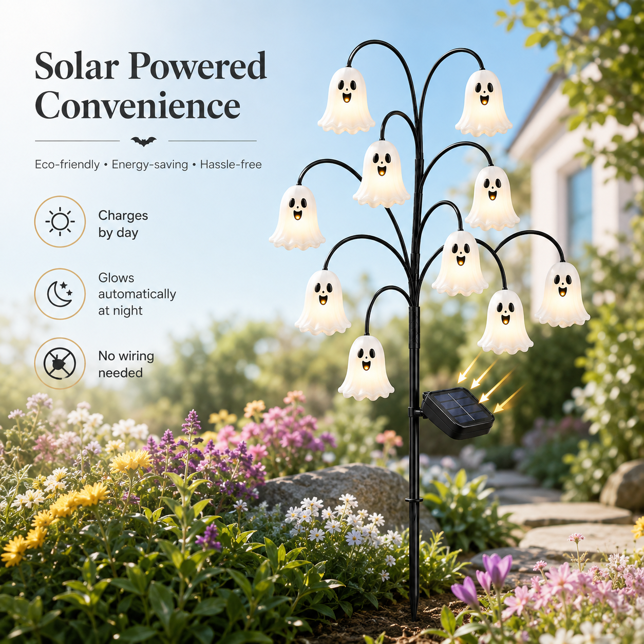 🎃 Solar Halloween Hanging Garden Lights
