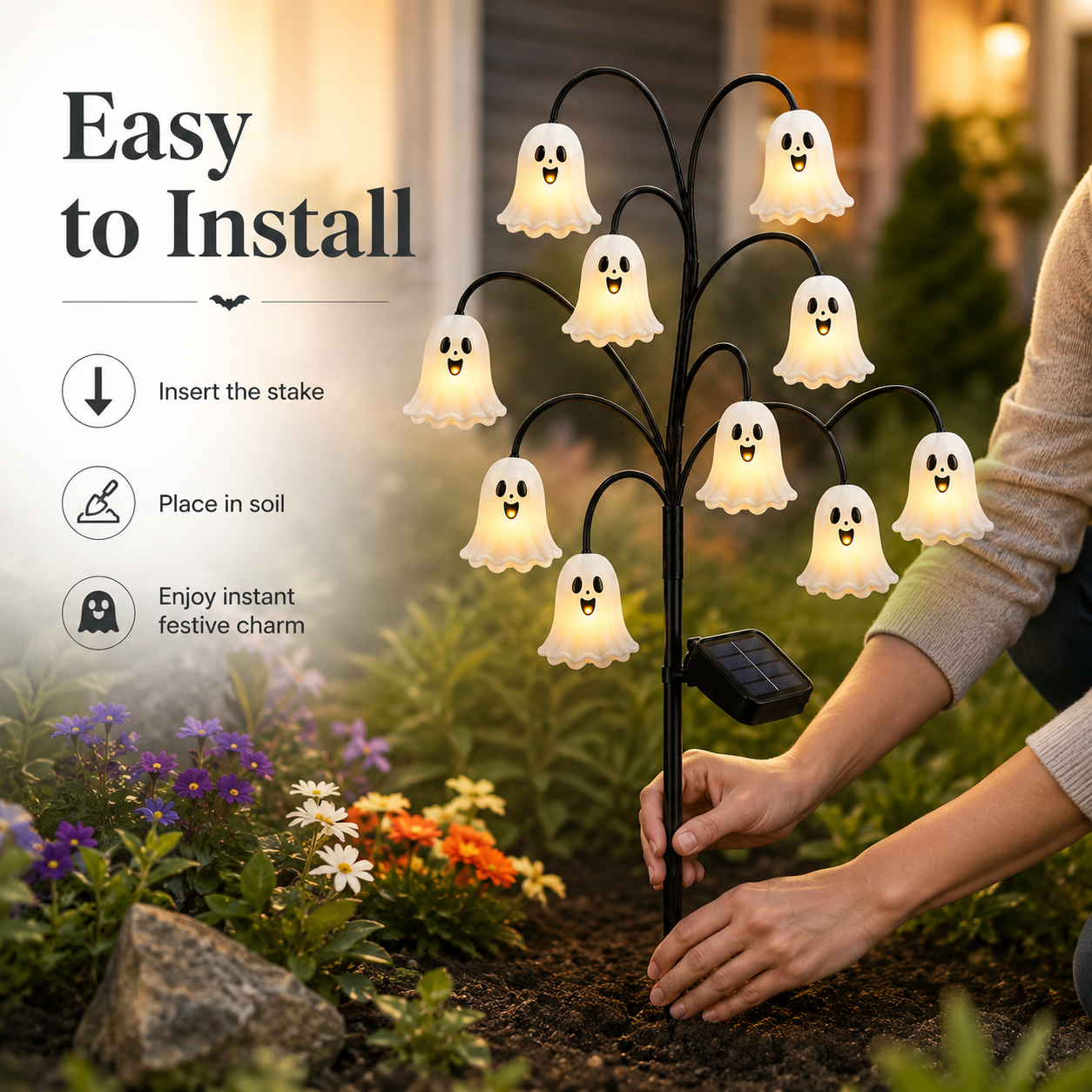 🎃 Solar Halloween Hanging Garden Lights