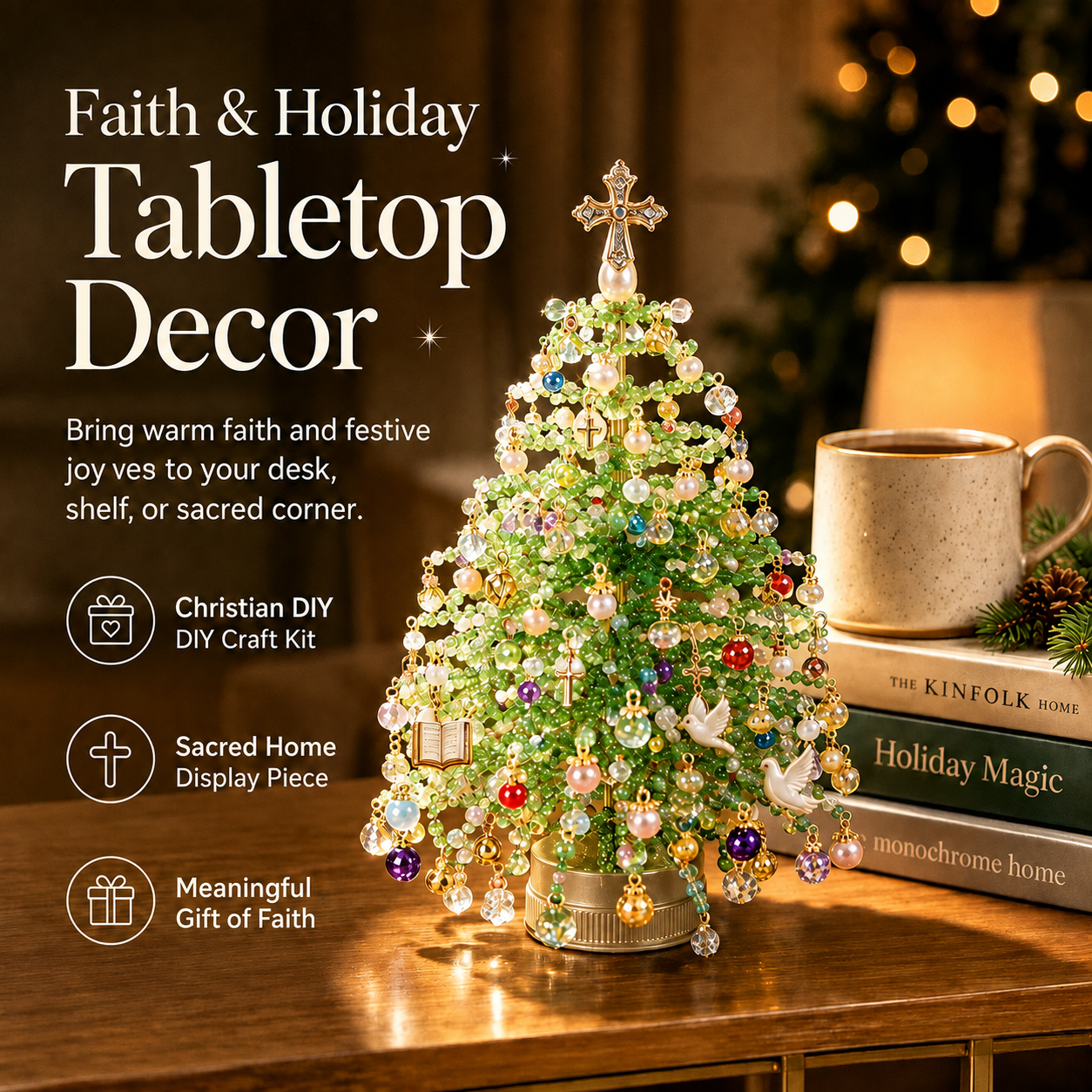 🎄✨ DIY Beaded Christmas Tree Kit