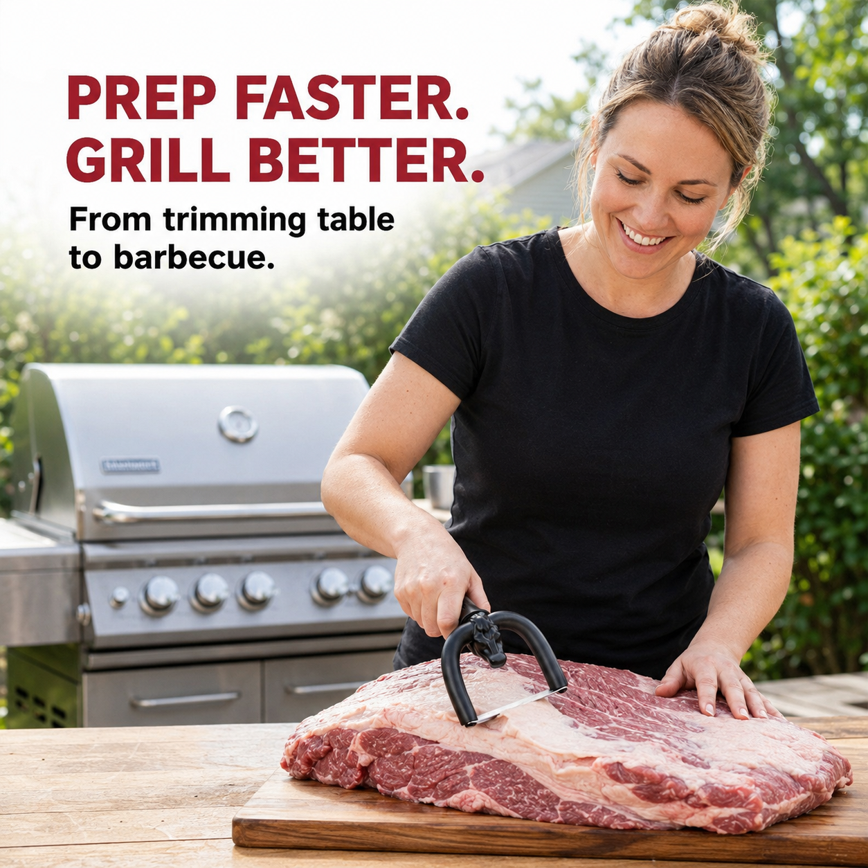 🥩 Handheld Fat Trimmer for Beef & Pork