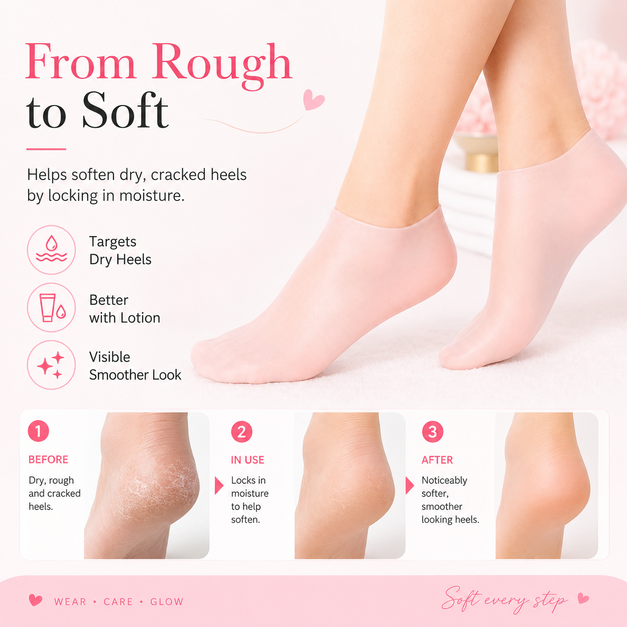 🔥Moisturizing Foot Mask Exfoliating Silicone Socks Beach Protective Socks