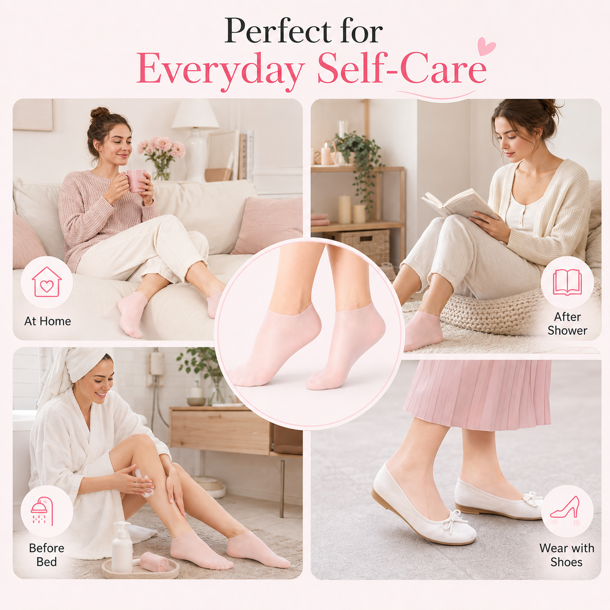 🔥Moisturizing Foot Mask Exfoliating Silicone Socks Beach Protective Socks