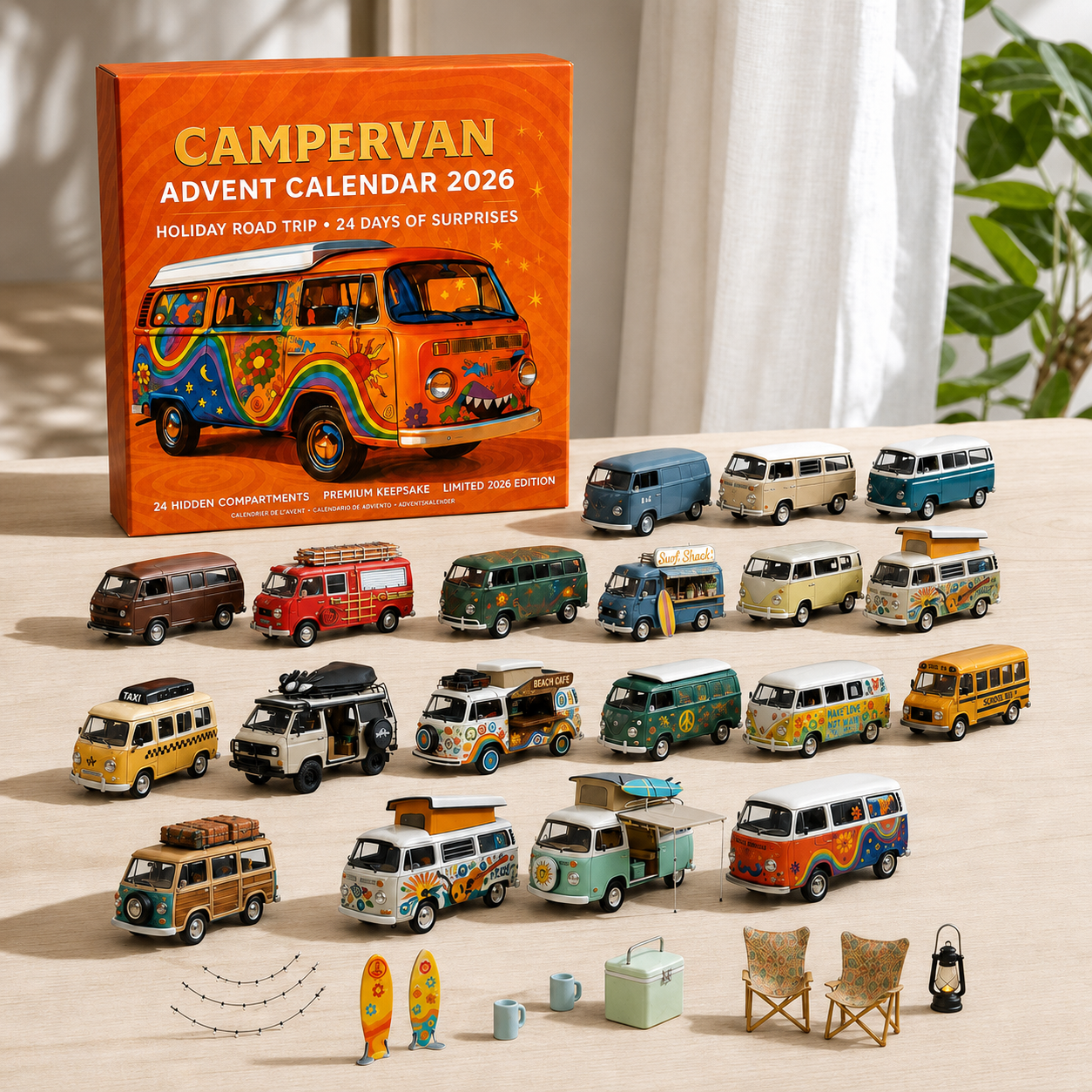 ⏰Free Shipping Today🚐2026 Campervan Advent Calendar