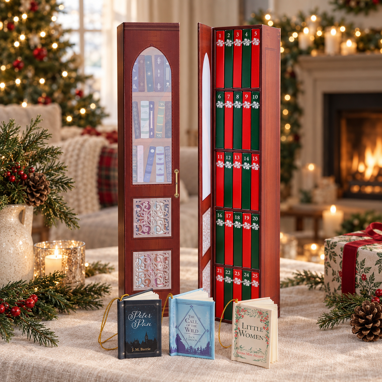🎄Early Christmas Sale 60% OFF💥 Mini Book Ornament Advent🎁Free Shipping