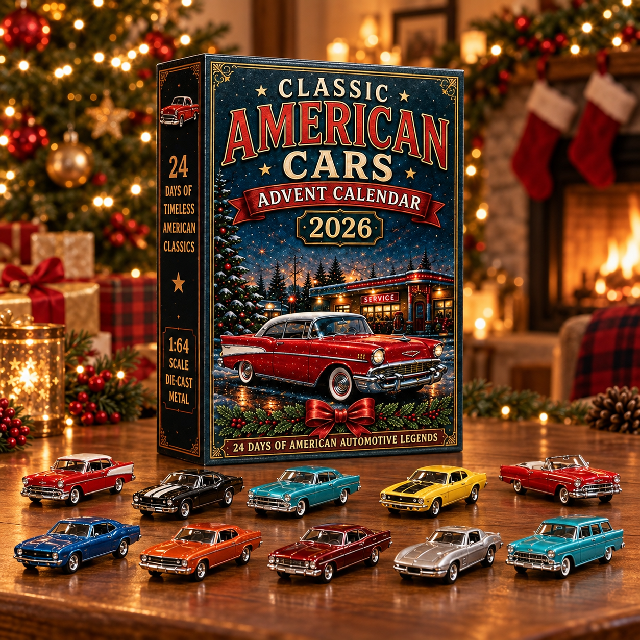 2026 Vehicle Advent Calendar – 24 Days of Collectible Cars 🚗🎄