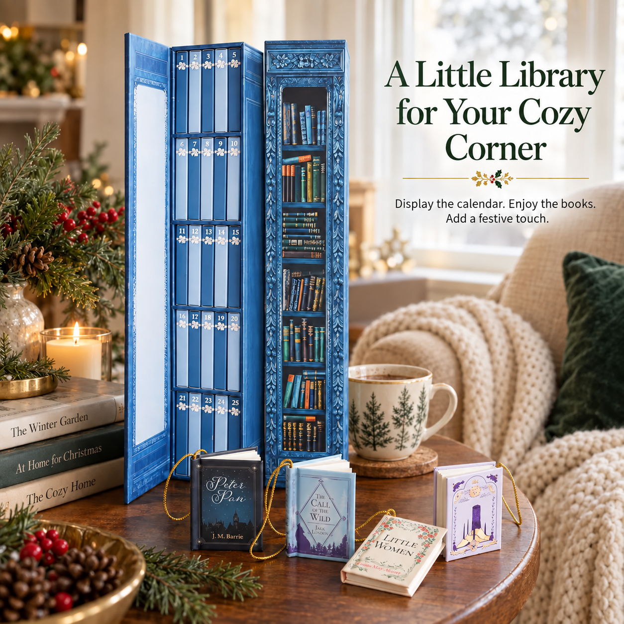 🎄Early Christmas Sale 60% OFF💥 Mini Book Ornament Advent🎁Free Shipping