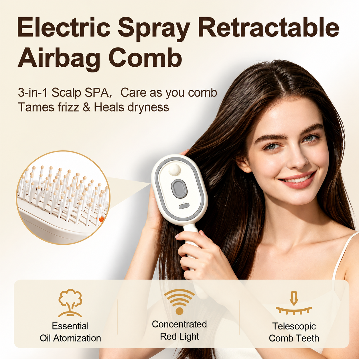 🔥Electric Spray Air Cushion Massage Comb