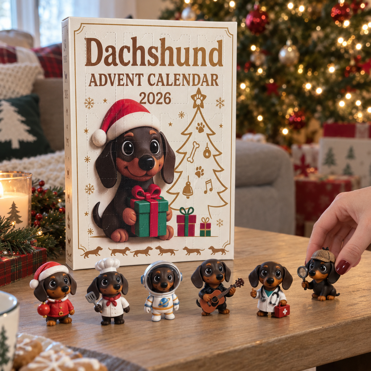 ⏰Free Shipping Today🐾 Dachshund Advent Calendar – 24 Days of Adorable Puppy Surprises