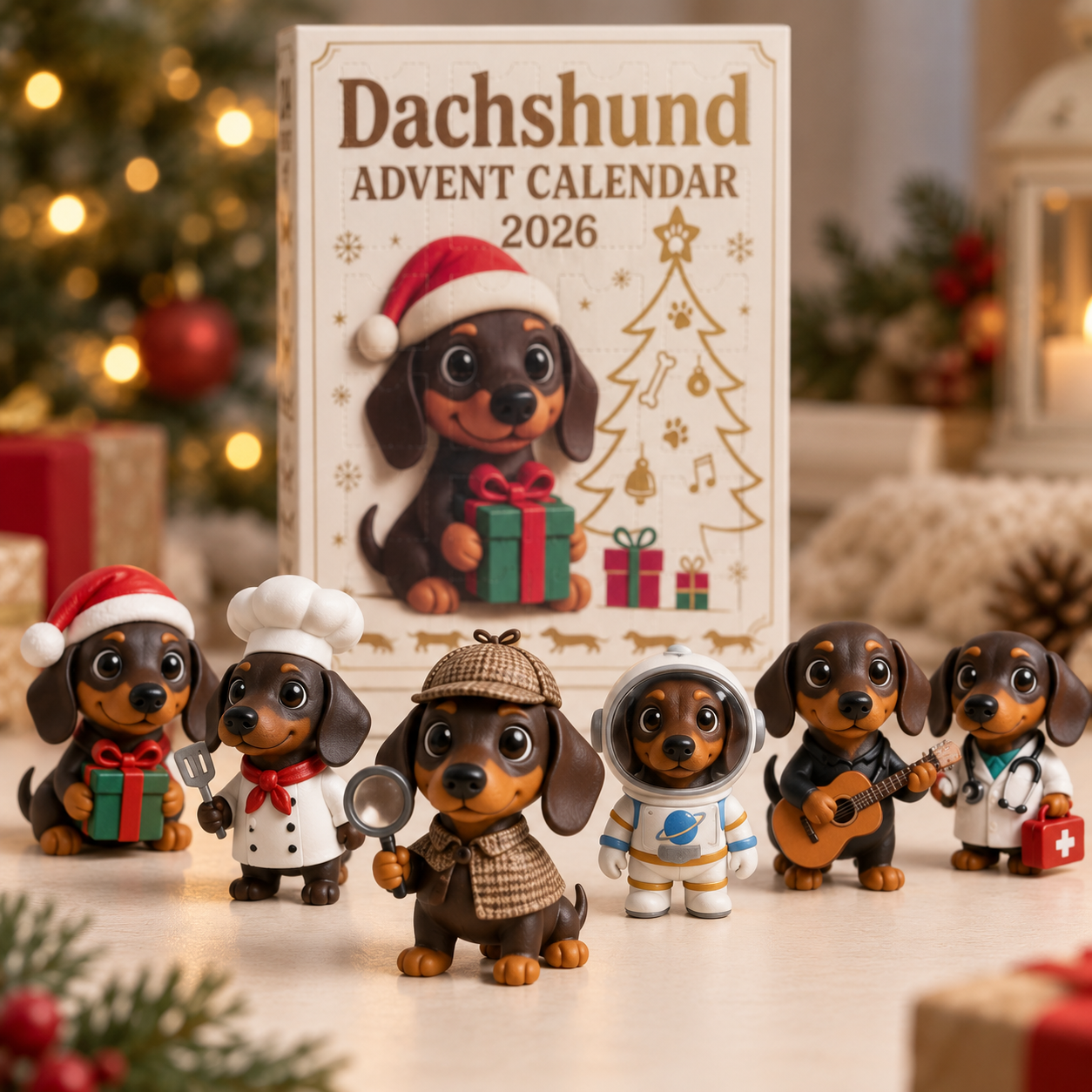 ⏰Free Shipping Today🐾 Dachshund Advent Calendar – 24 Days of Adorable Puppy Surprises