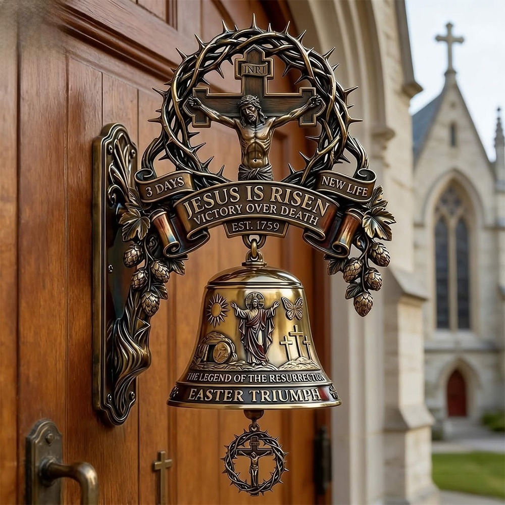 🏆2026 Spring Promotion 60% OFF🔔🔔 Easter Resurrection Wall Bell – Faith & Devotion Decor ✝️🌿