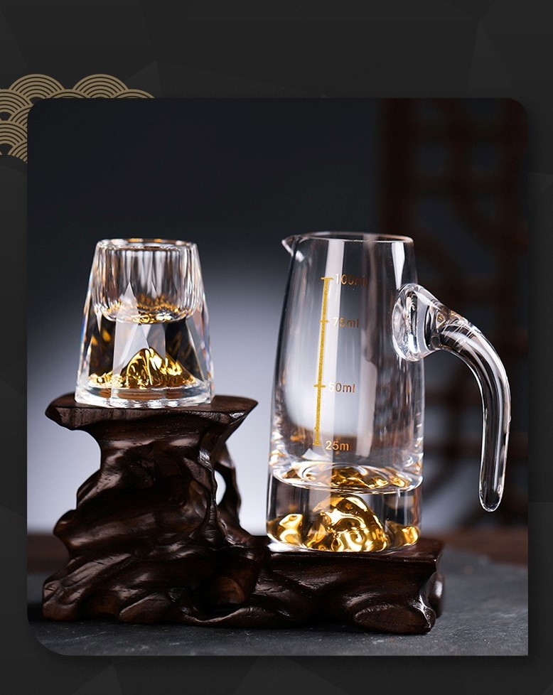 🔥Early Father's Day Sale 49% OFF - BUY MORE&SAVE MORE-3D Glacier Glass Cup Crystal Mountain Glass