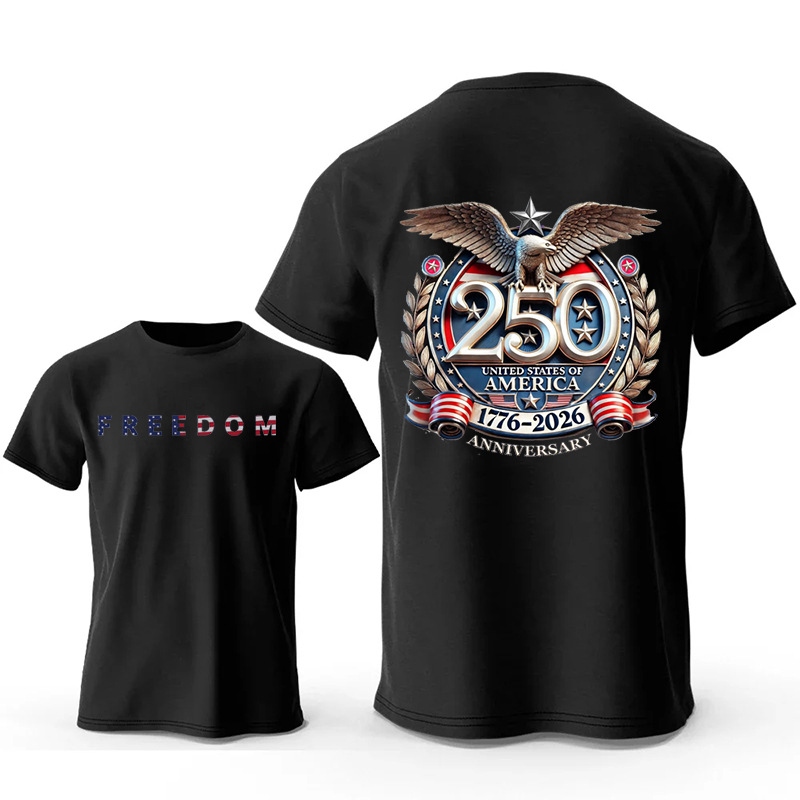 🇺🇸 Freedom 250th Anniversary Patriotic T-Shirt (1776–2026)