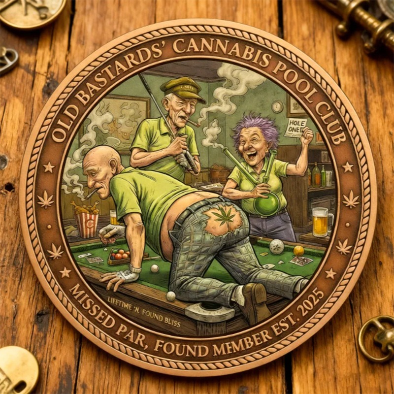 🎉New Year Flash Sale 60% OFF❤️“Old Bastards Cannabis Club” Commemorative Coin