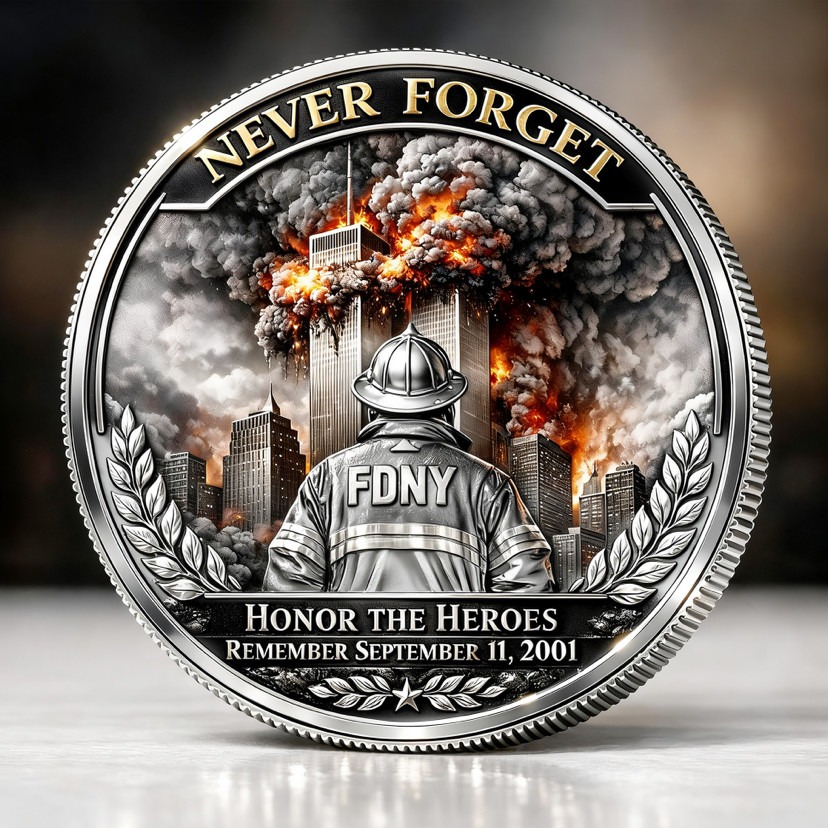 ❤️Last Day 60% OFF - 🇺🇸 9/11 Never Forget Memorial Commemorative Coin