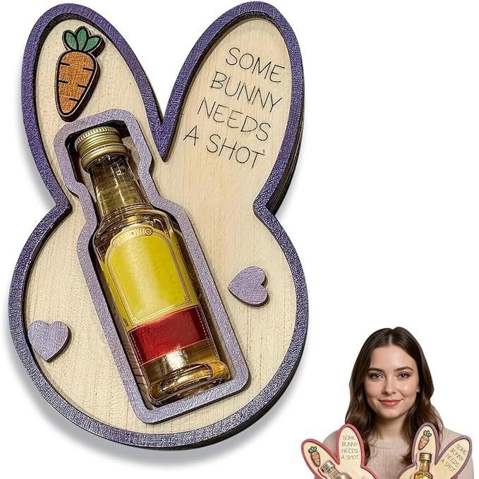 EASTER FLASH SALE 49% OFF🐰 “Some Bunny Needs a Shot” Easter Gift Holder