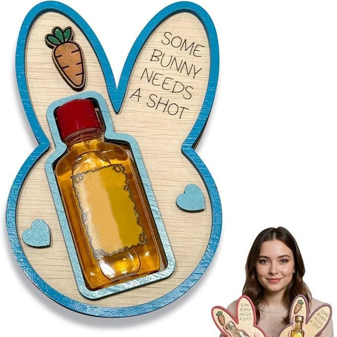 EASTER FLASH SALE 49% OFF🐰 “Some Bunny Needs a Shot” Easter Gift Holder