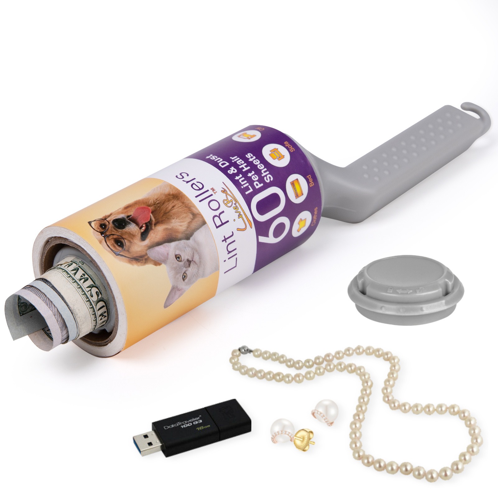 🔥Father's Day Sale 49% OFF-Real Working Lint Roller with Storage