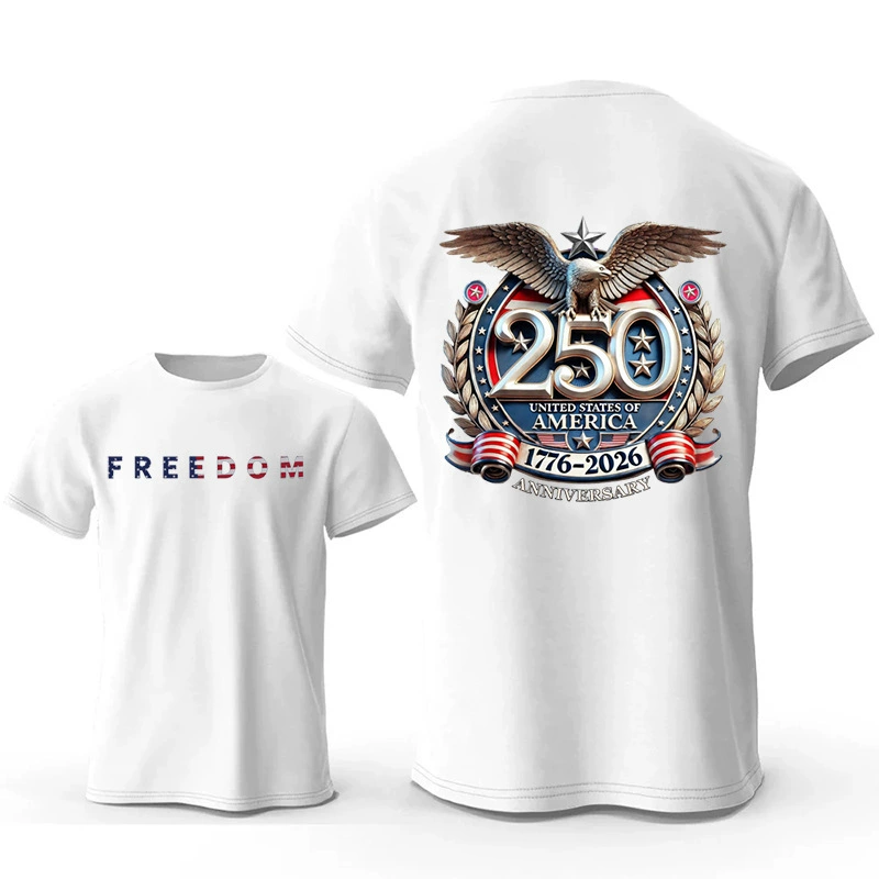 🇺🇸 Freedom 250th Anniversary Patriotic T-Shirt (1776–2026)