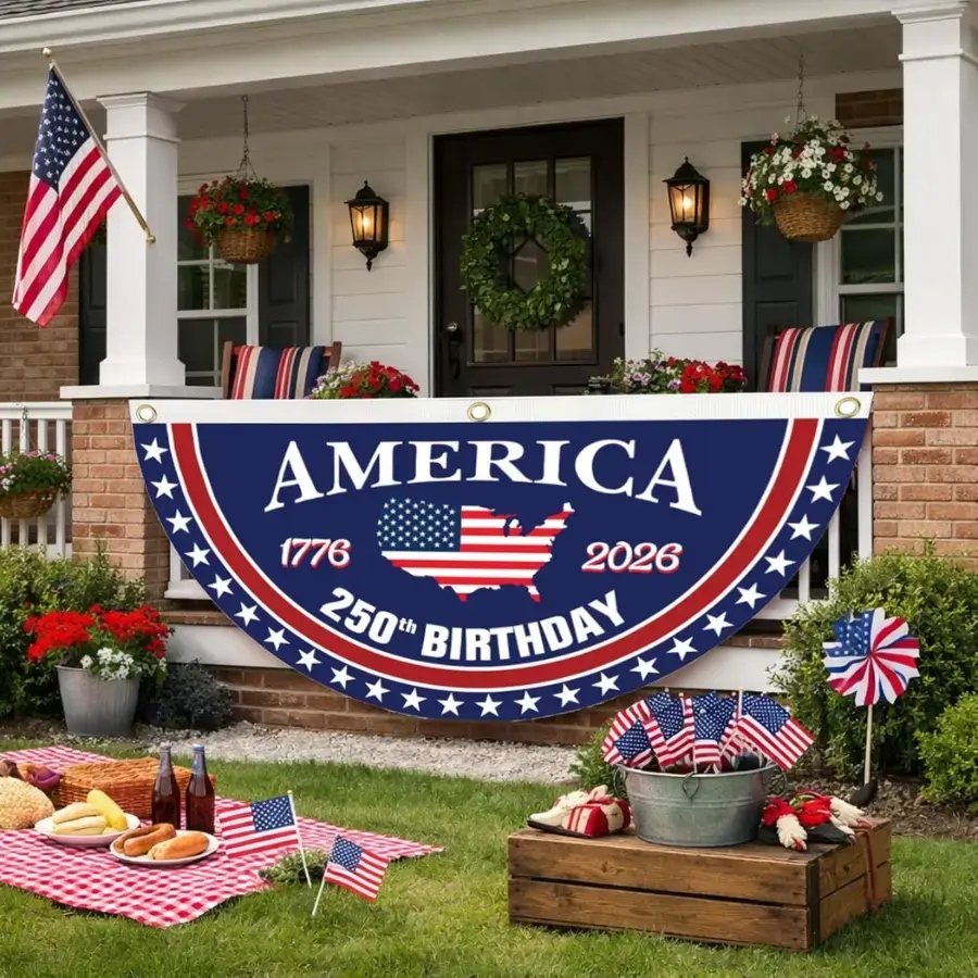 🎉4th July Flash 60% OFF ⭐ USA 250 YEARS COMMEMORATIVE BUNTING