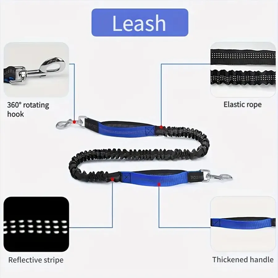 ❤️Early Mother’s Day 60% OFF🔥Hands Free Dog Leash with Zipper Pouch