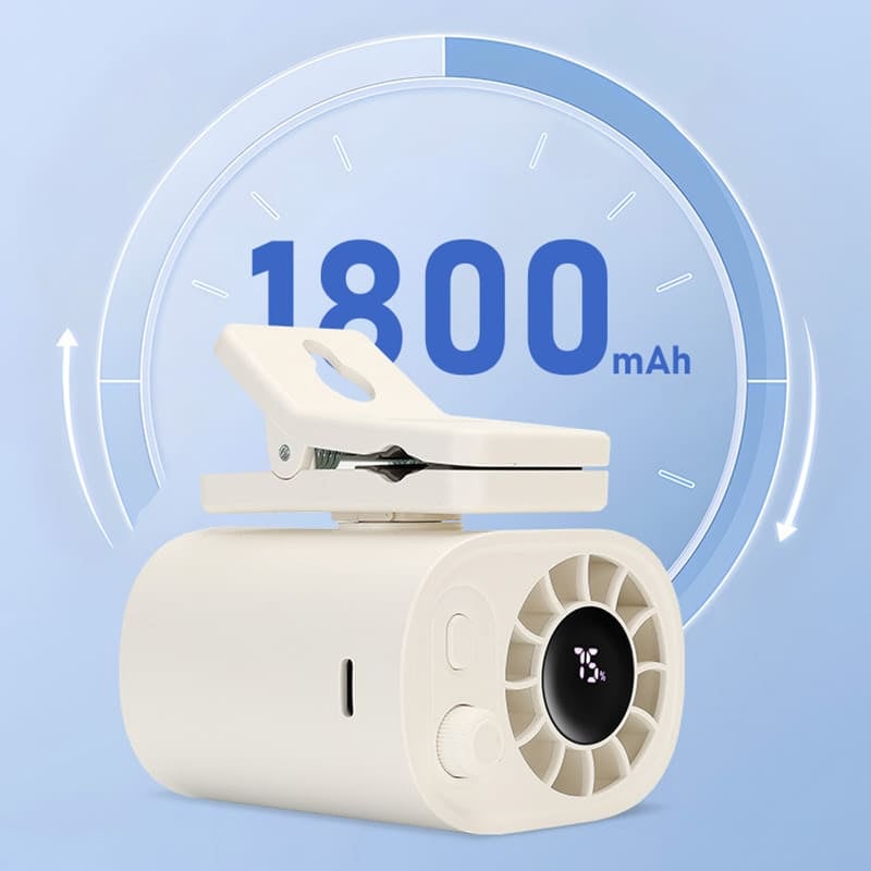 2026 New Arrival 60% OFF🔥Car Clip On Air Conditioner Fan with LED Display - 360° Rotation, 100 Speeds Adjustable