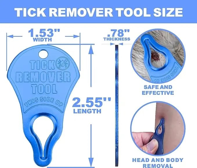 Tick Remover Tool 3 Pack, Portable Outdoor Living Essential Tick Remover Tools