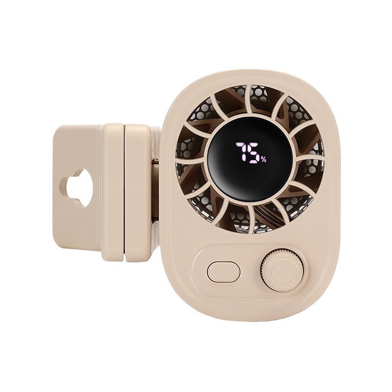 2026 New Arrival 60% OFF🔥Car Clip On Air Conditioner Fan with LED Display - 360° Rotation, 100 Speeds Adjustable