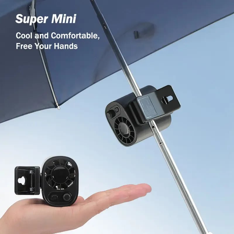 2026 New Arrival 60% OFF🔥Car Clip On Air Conditioner Fan with LED Display - 360° Rotation, 100 Speeds Adjustable