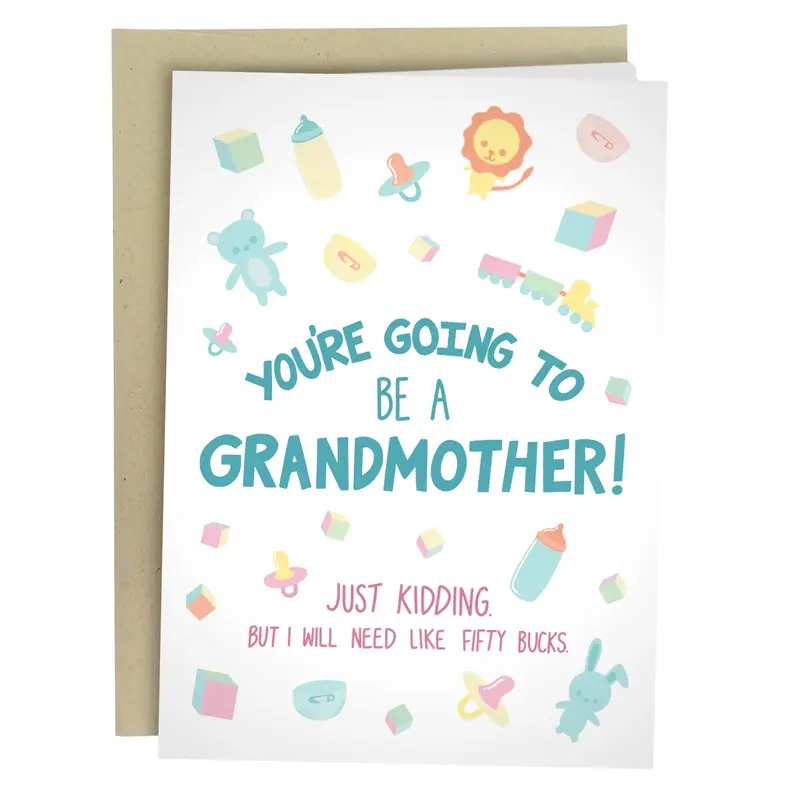 💌 Mother’s Day Prank Card – “Got You This Card Instead of Grandkids” 😂