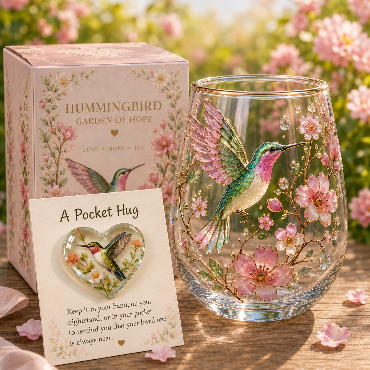 🌸Limited Edition 2026 Hummingbird Morning Bliss Glass Tea Cup☕Free Gifts