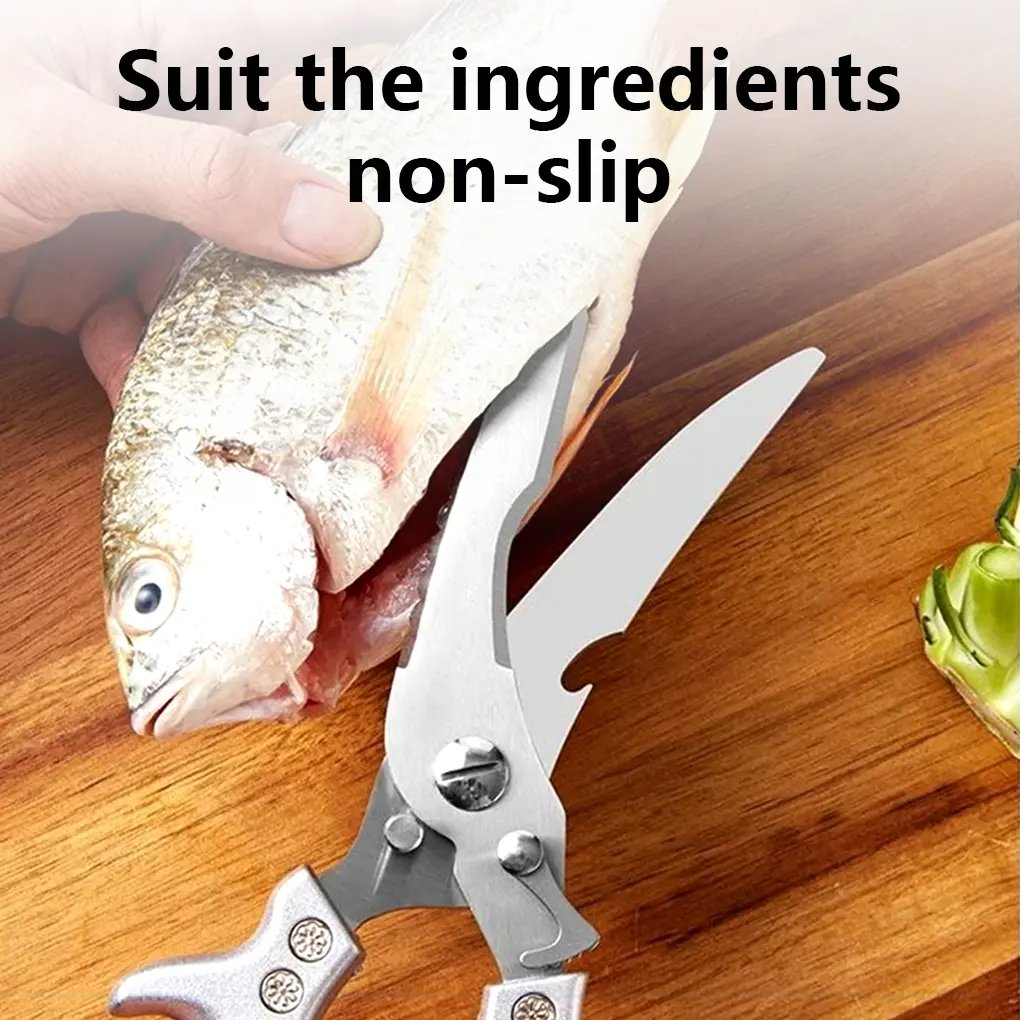 🔥Hot Sale🔥🔪Professional Heavy-Duty Kitchen Shears with Slip Handle & Safety Lock