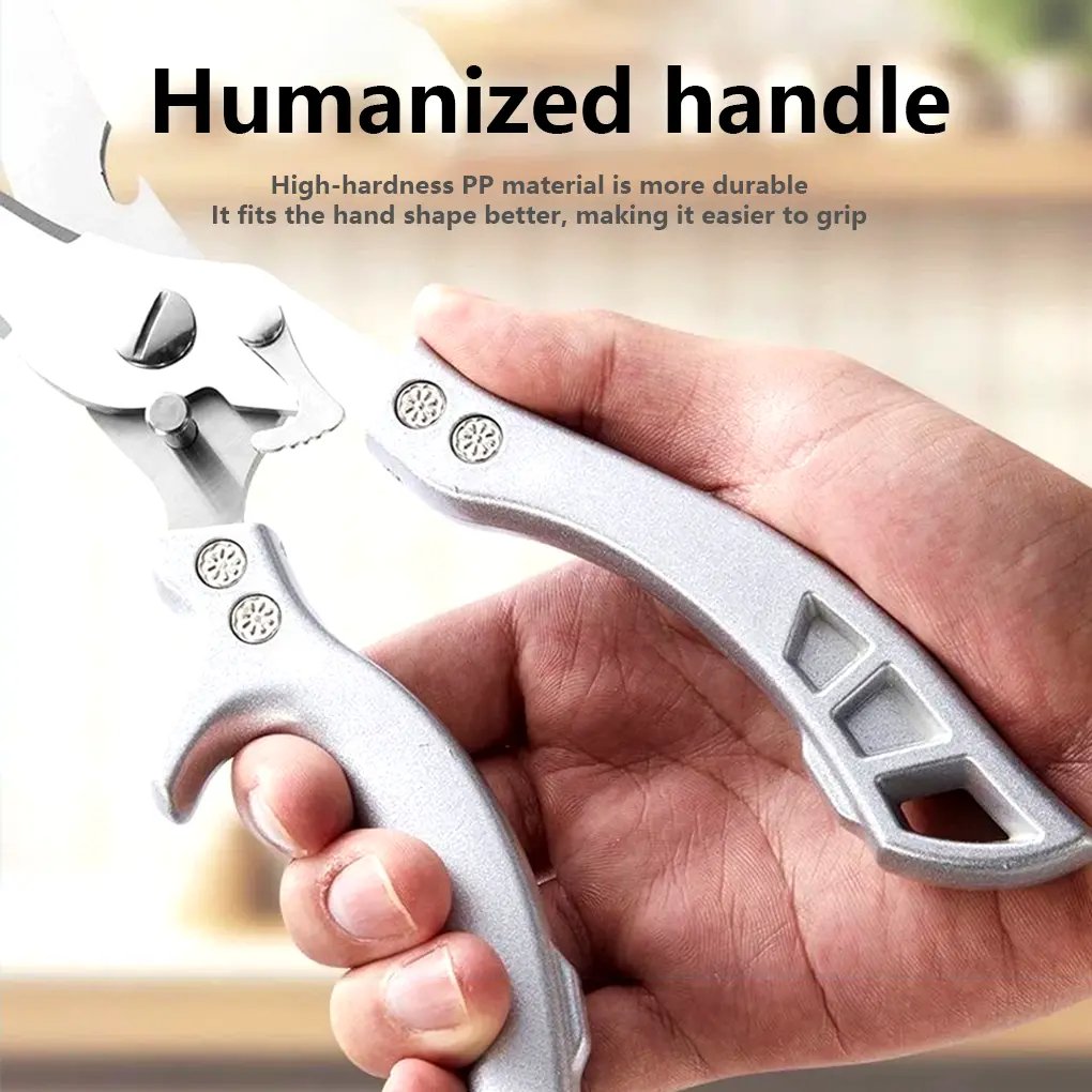 🔥Hot Sale🔥🔪Professional Heavy-Duty Kitchen Shears with Slip Handle & Safety Lock