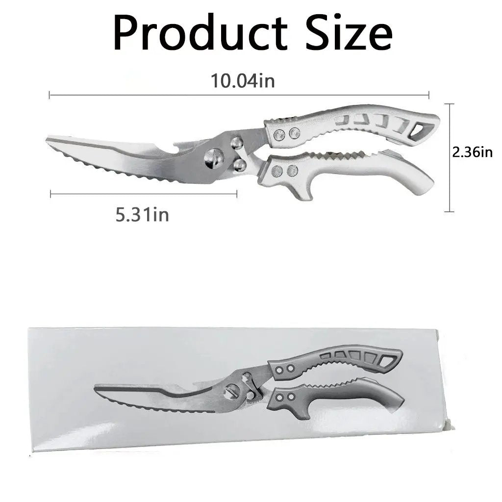 🔥Hot Sale🔥🔪Professional Heavy-Duty Kitchen Shears with Slip Handle & Safety Lock