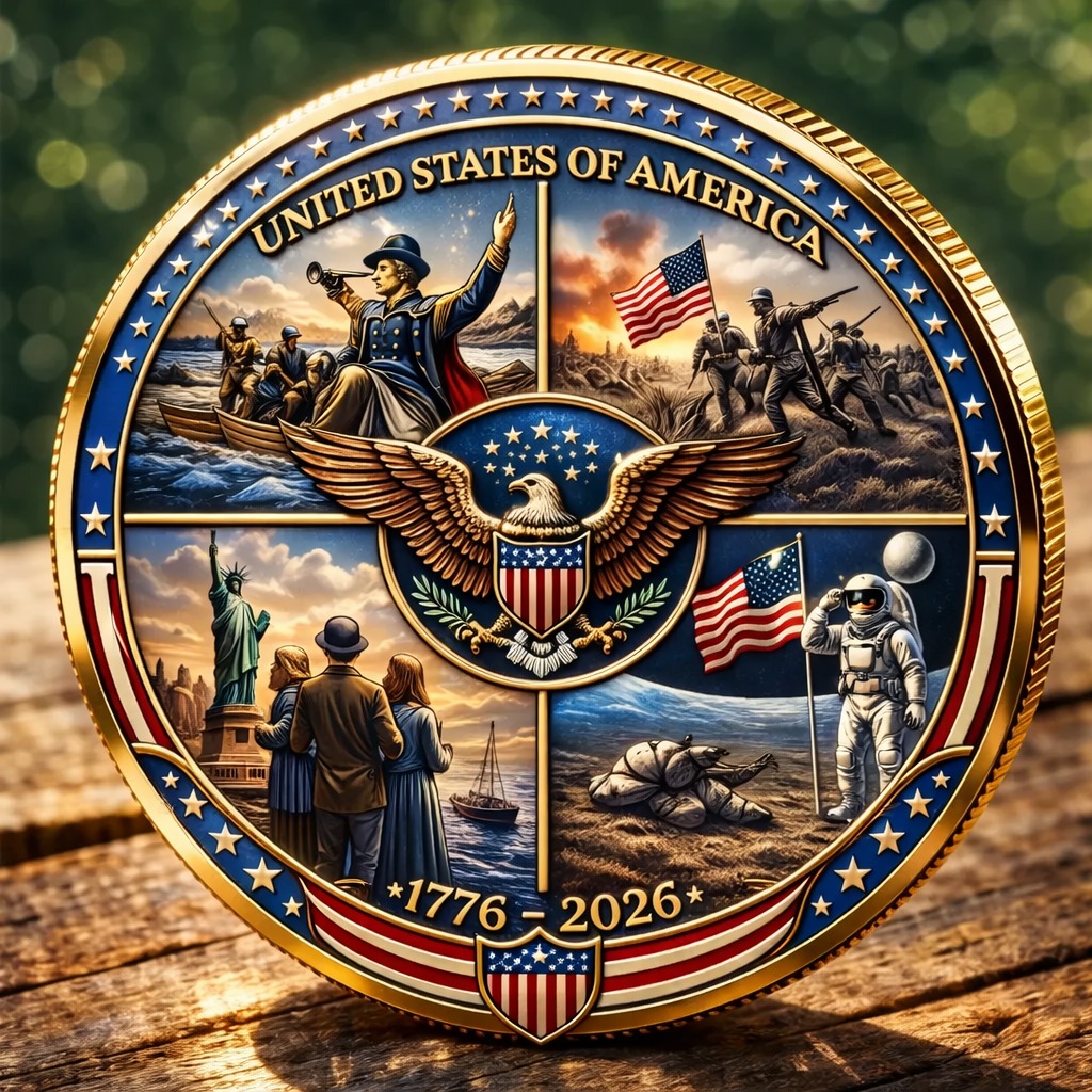 🇺🇸 America’s 250th Anniversary Commemorative Coin (1776–2026)