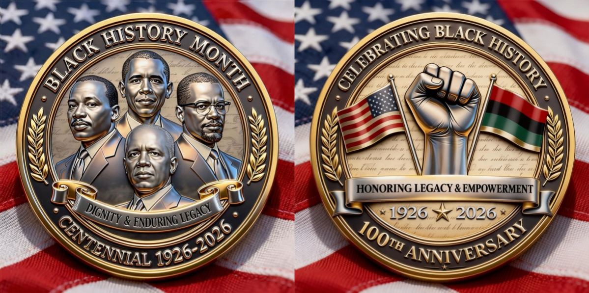 🏆Flash Sale 60% OFF - Black History Month – 100 Years Commemorative Coin (1926–2026)
