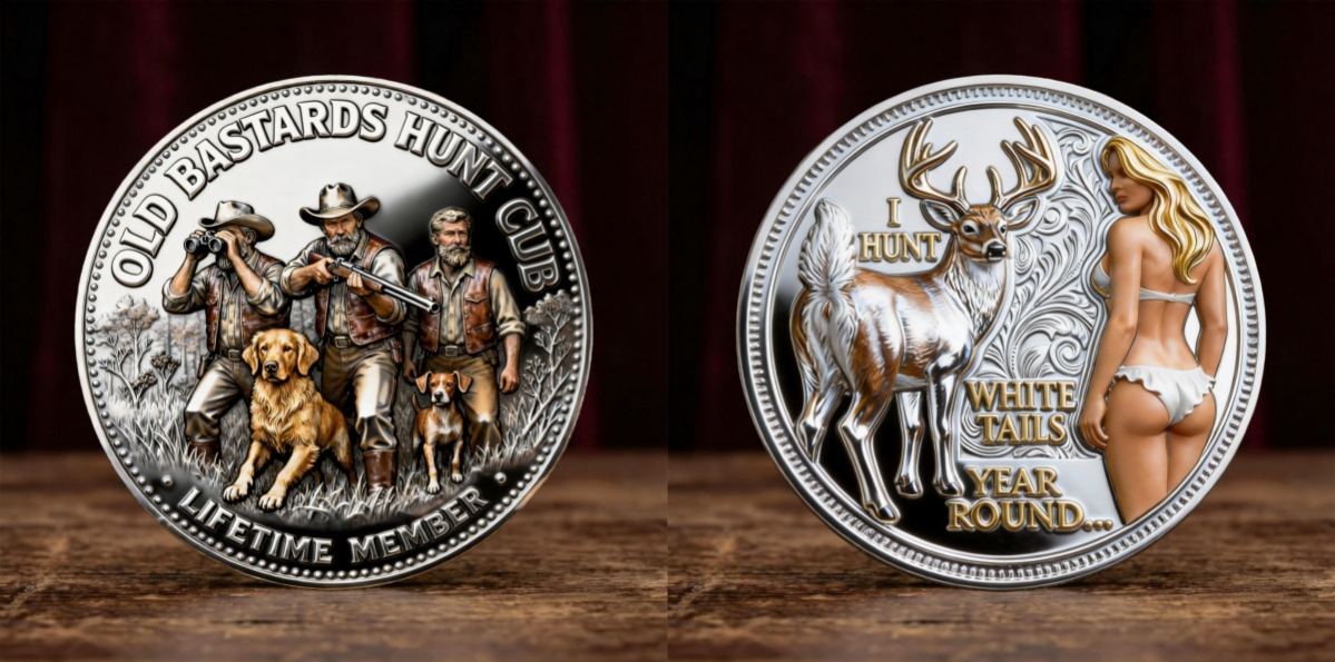 🦌Old Bastards Hunt Club: Lucky Coin & Lifetime Glory Medal