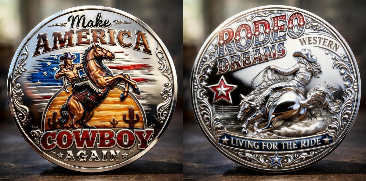 🏆NEW YEAR 60% OFF - Make America Cowboy Again Commemorative Coin 🤠🪙🇺🇸