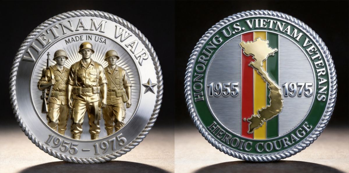 🏆Flash Sale 60% OFF - Vietnam War Veterans Commemorative Coin (1955–1975)