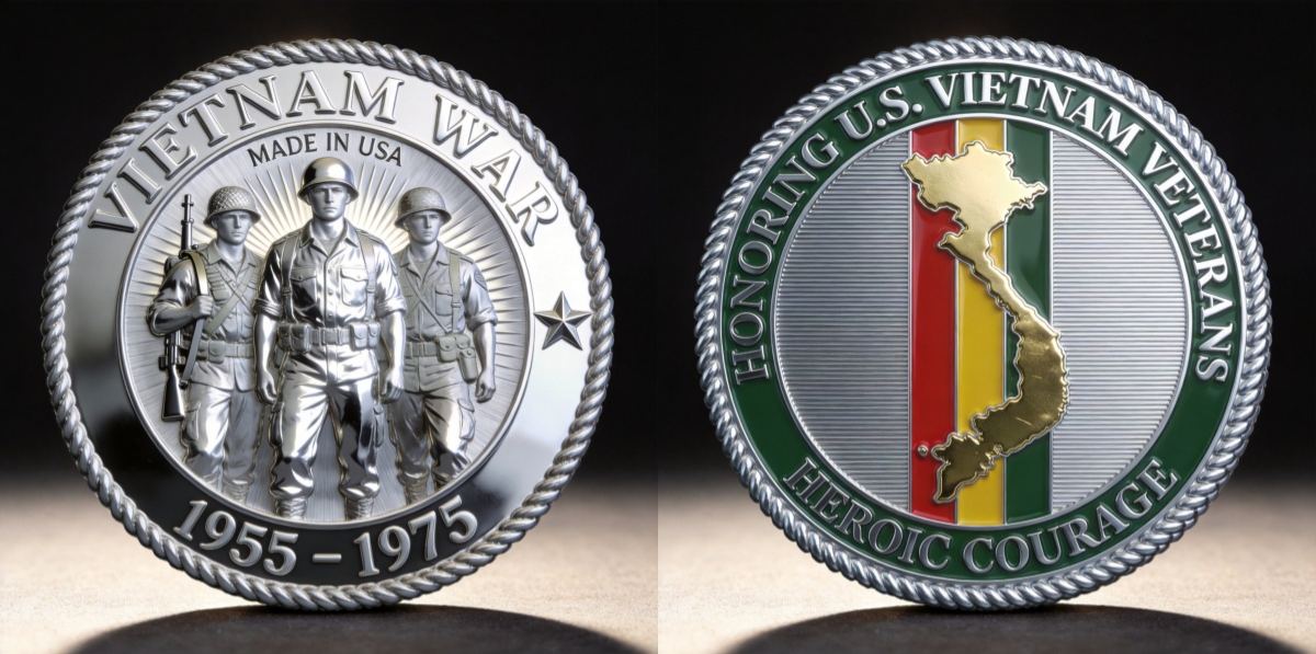 🏆Flash Sale 60% OFF - Vietnam War Veterans Commemorative Coin (1955–1975)
