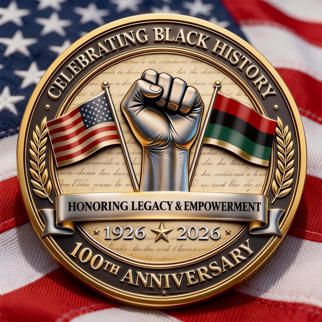🏆Flash Sale 60% OFF - Black History Month – 100 Years Commemorative Coin (1926–2026)