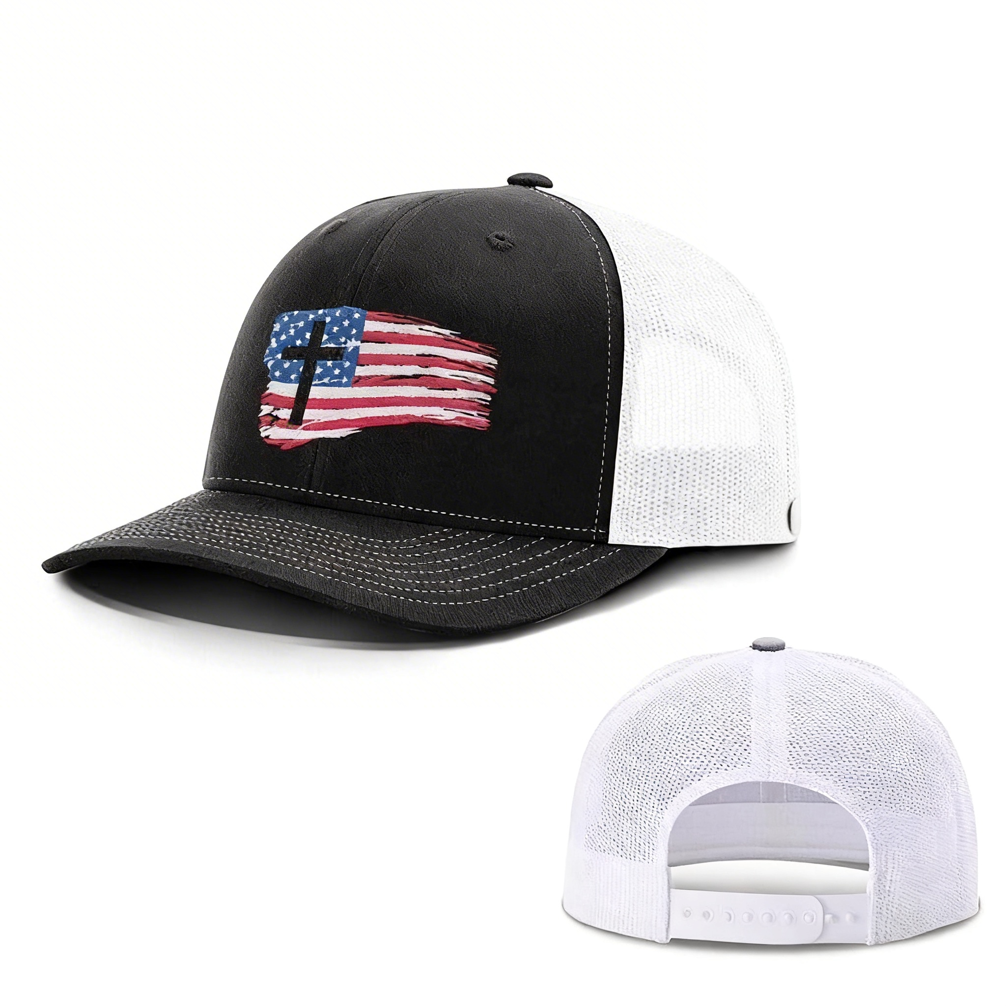🇺🇸 Faith & Freedom Cross American Flag Hat