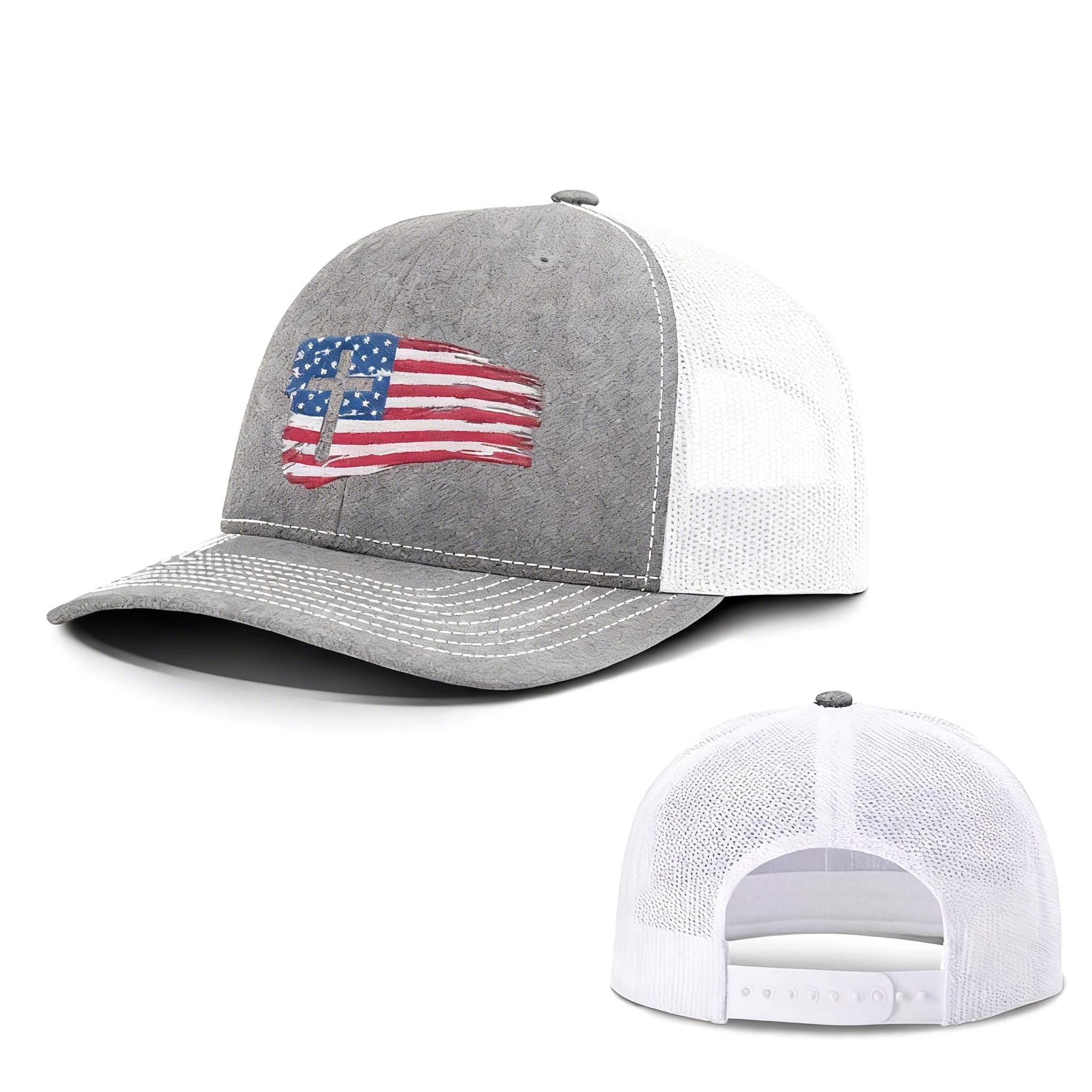 🇺🇸 Faith & Freedom Cross American Flag Hat