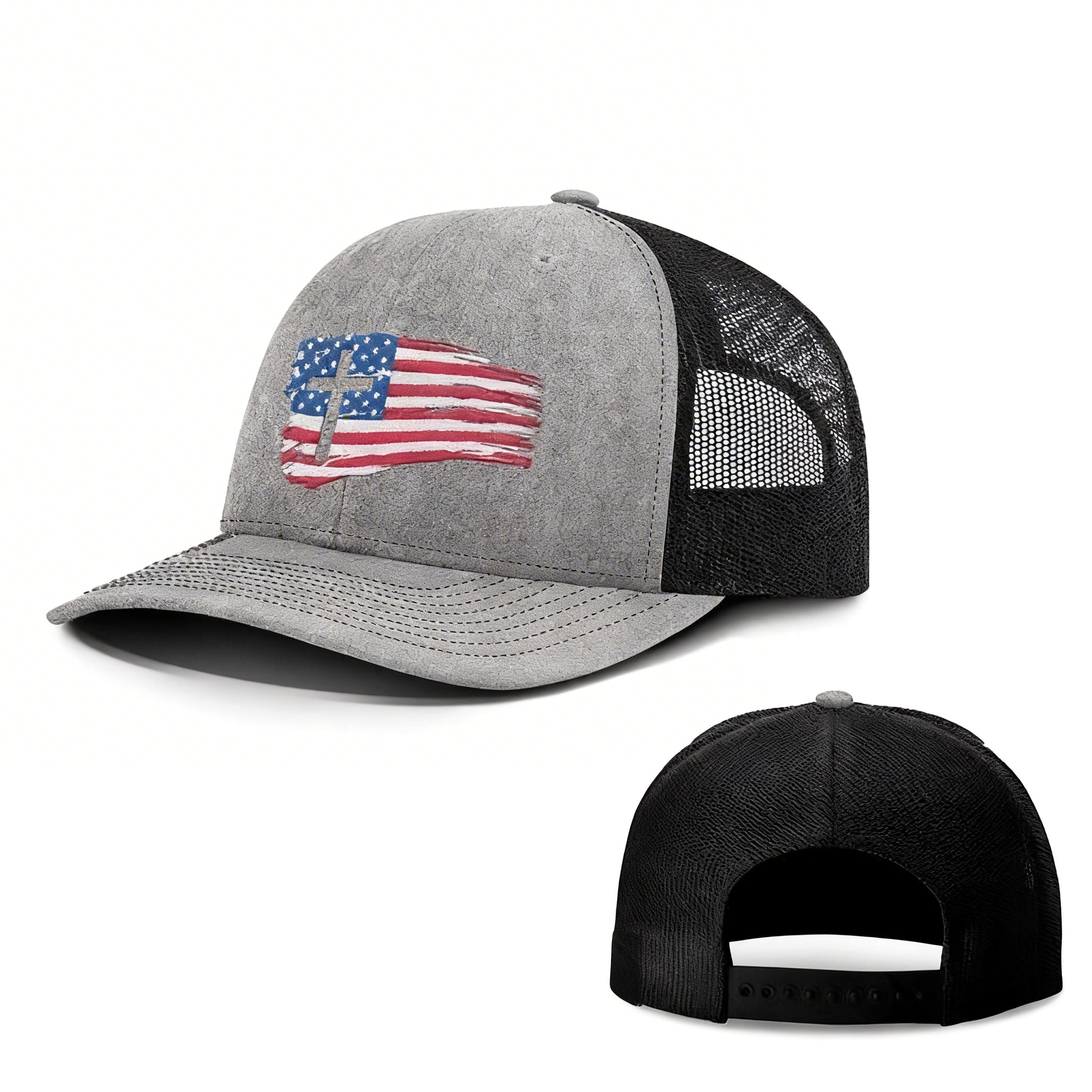 🇺🇸 Faith & Freedom Cross American Flag Hat
