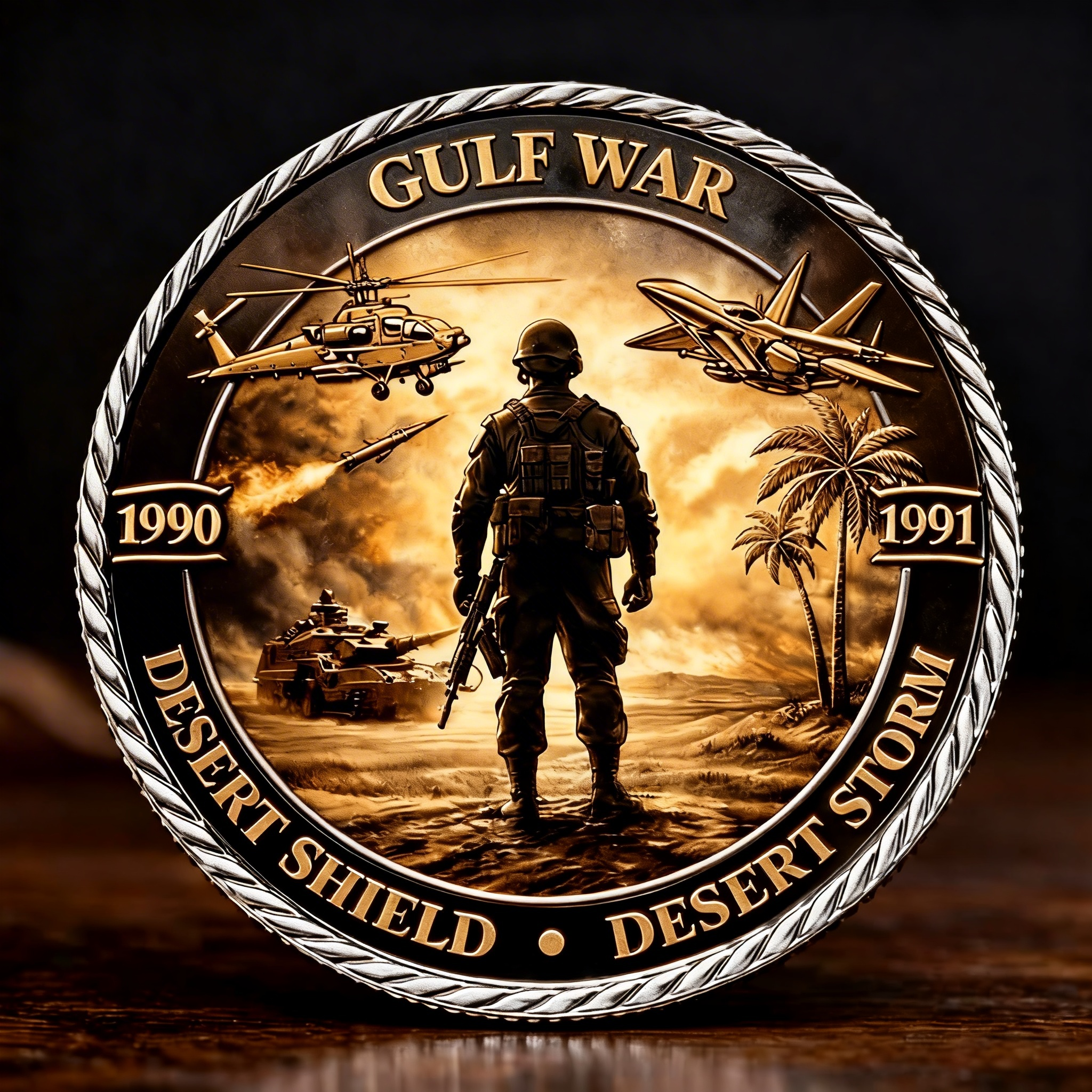 🏆35th Anniversary Flash Sale - Desert Shield And Desert Storm Challenge Coin