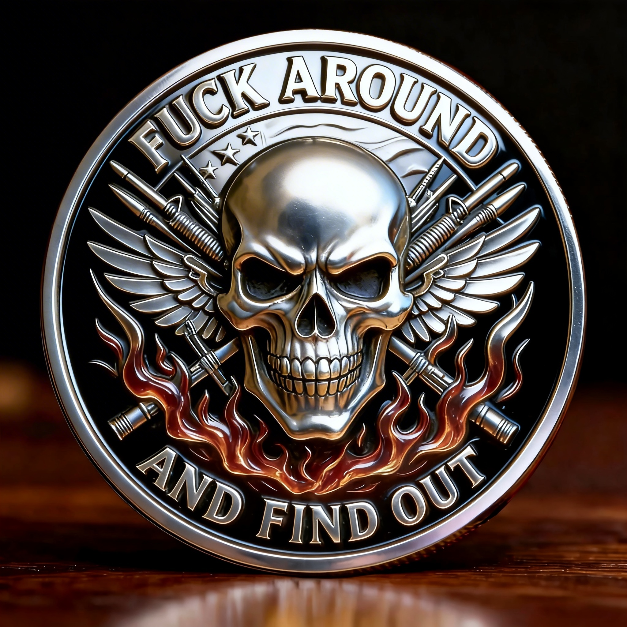 🏆EARLY FATHER'S DAY Sale 60% OFF - ✨GEN X Challenge Coin – FUCK AROUND AND FIND OUT 🔥